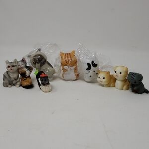 Assorted Small Cat Figurines